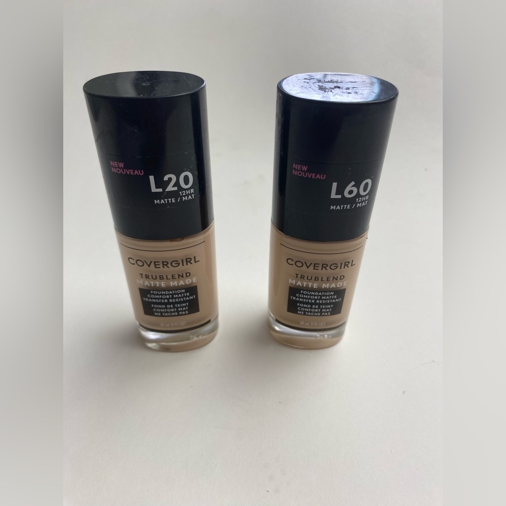 Covergirl Trublend Matte Made Foundation -L60 Light Nude And L20 (pack 2)